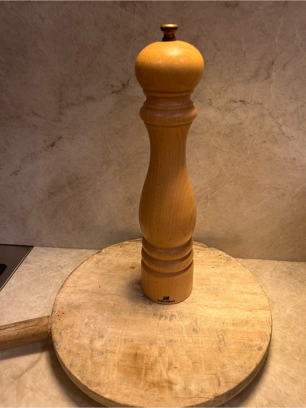 Peugeot France 12” Salt Mill Grinder | Natural Beechwood